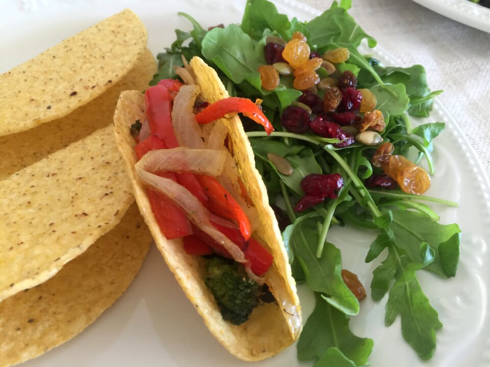 Tortilla meal plate photo