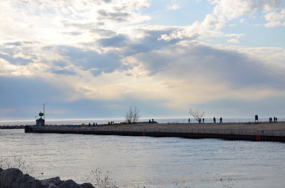 Michigan sunset shore