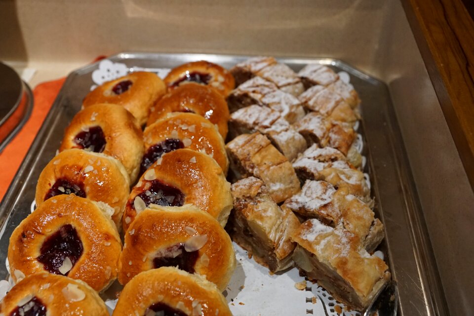 Pastries eat delicious