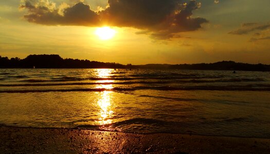 Brazil mar orange sky