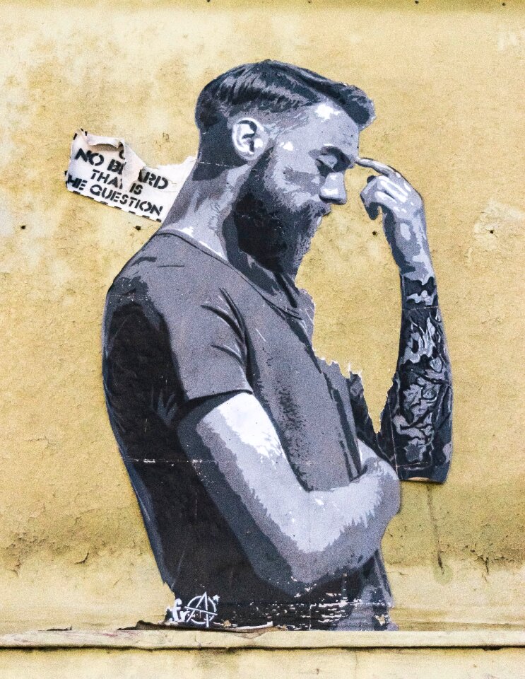 Thinking type tattoo