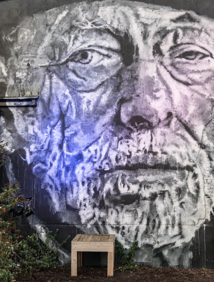 Portrait art old man