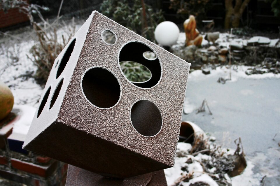 Hoarfrost gartendeko metal