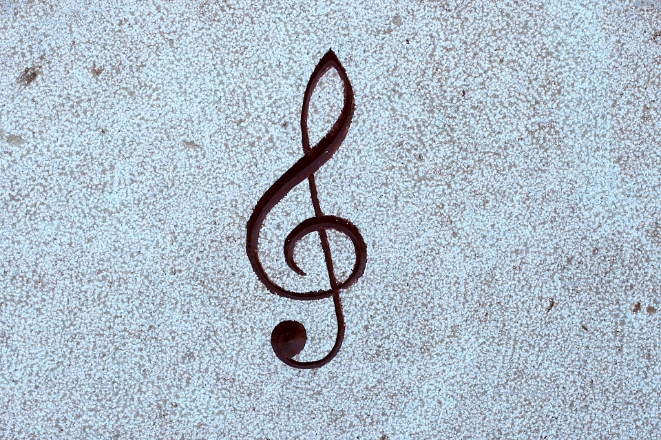 Music treble clef clef