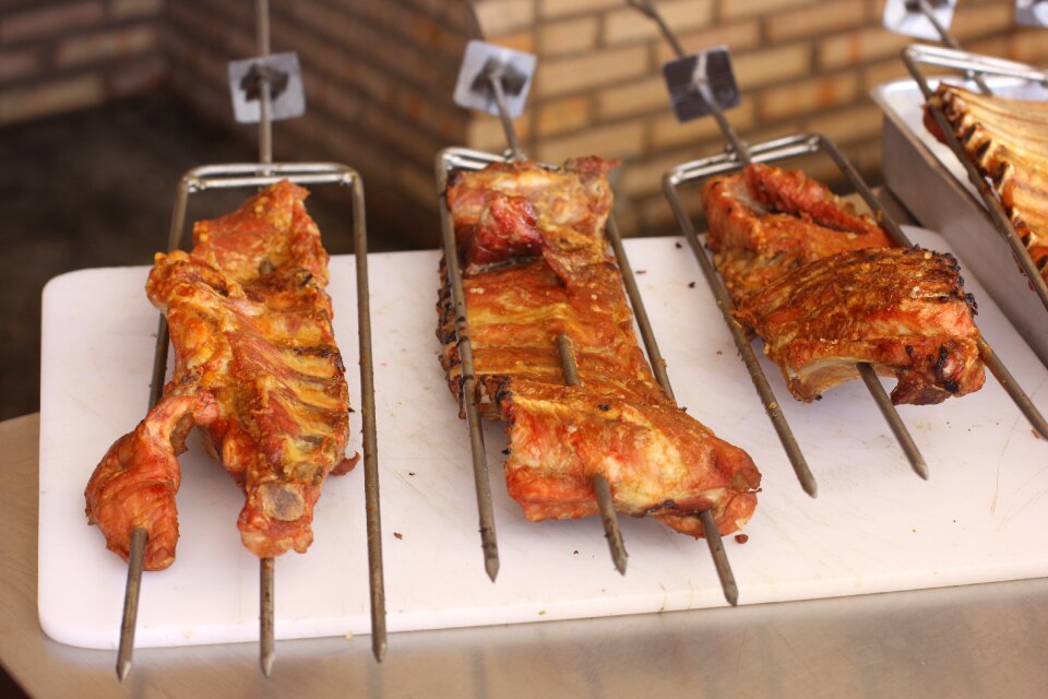 Dinner meat barbecue