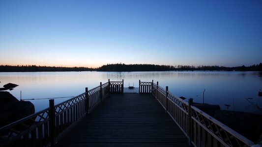 Water archipelago old bridge