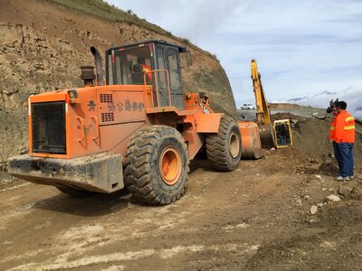 Qinghai road collapse the scenery