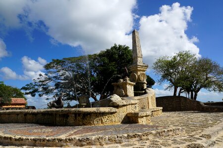 Caribbean dominican republic fountain