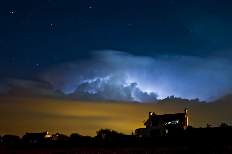 Storm clouds nature dark