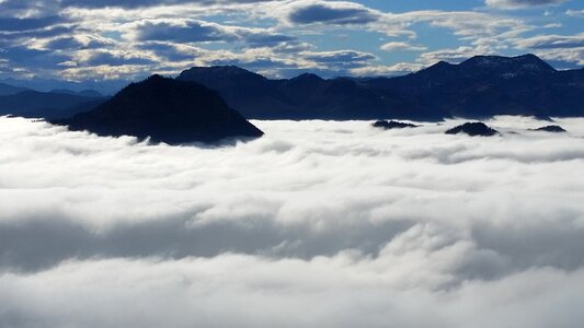 Nature hiking mountaineer photo