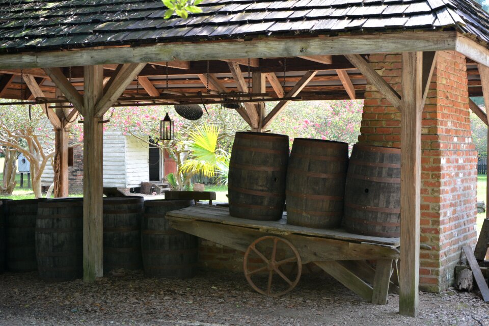 Farm house agriculture wooden barrel rolls