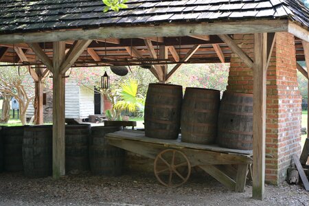 Farm house agriculture wooden barrel rolls