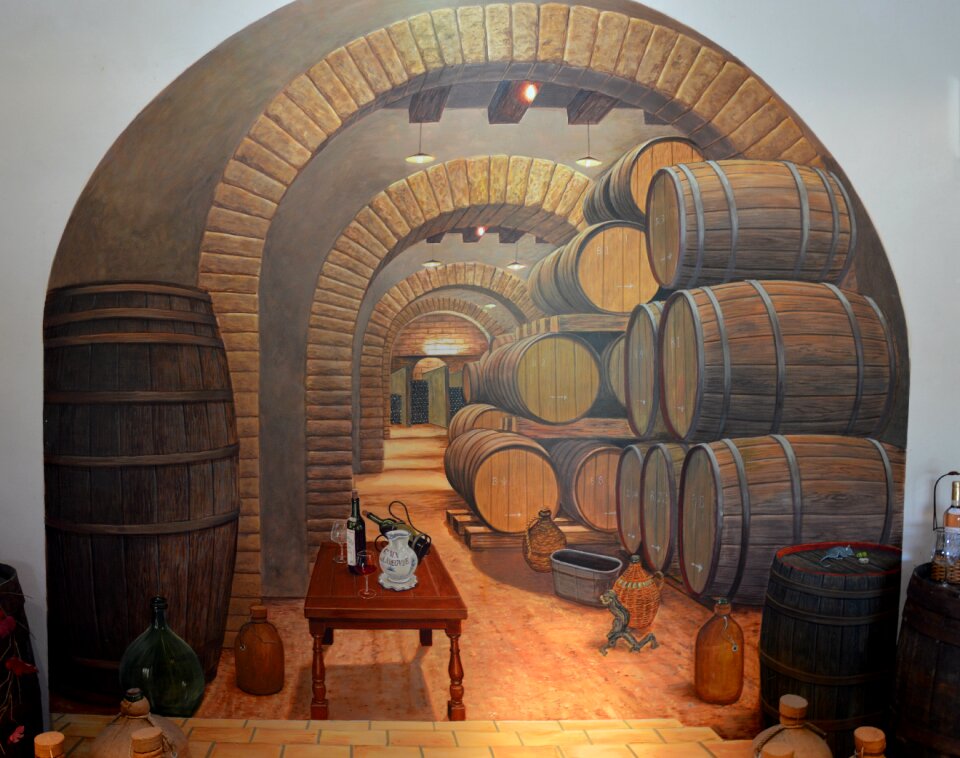 Wine winery barrel