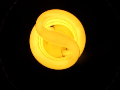 Glow spiral the light bulb
