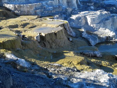 Mammoth hot springs wyoming photo