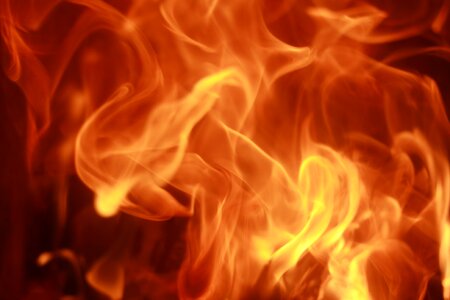 Flame hot heat