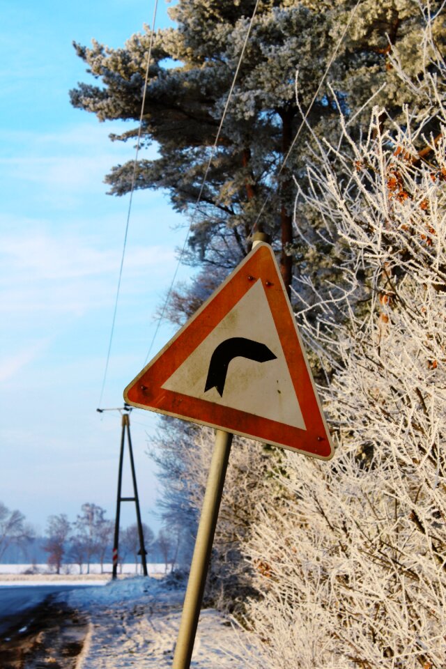 Winter landscape snow