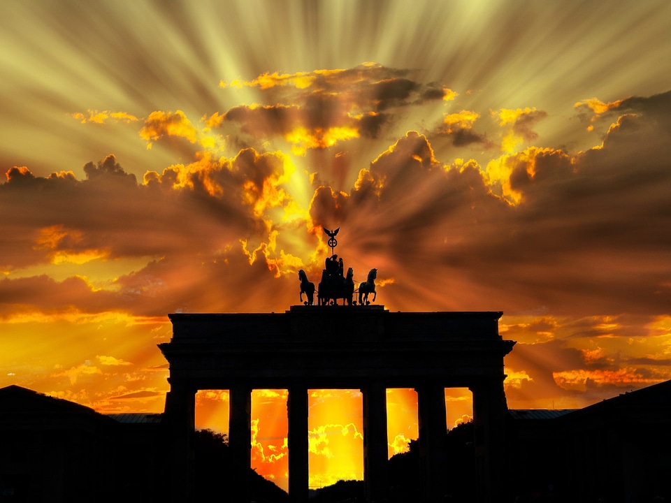 Twilight sunset berlin