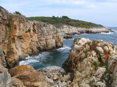 Mediterranean adriatic sea rock photo