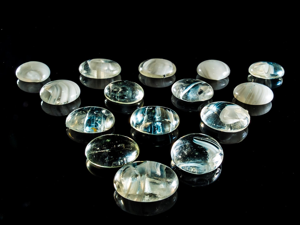 Rhinestones jewellery glass art