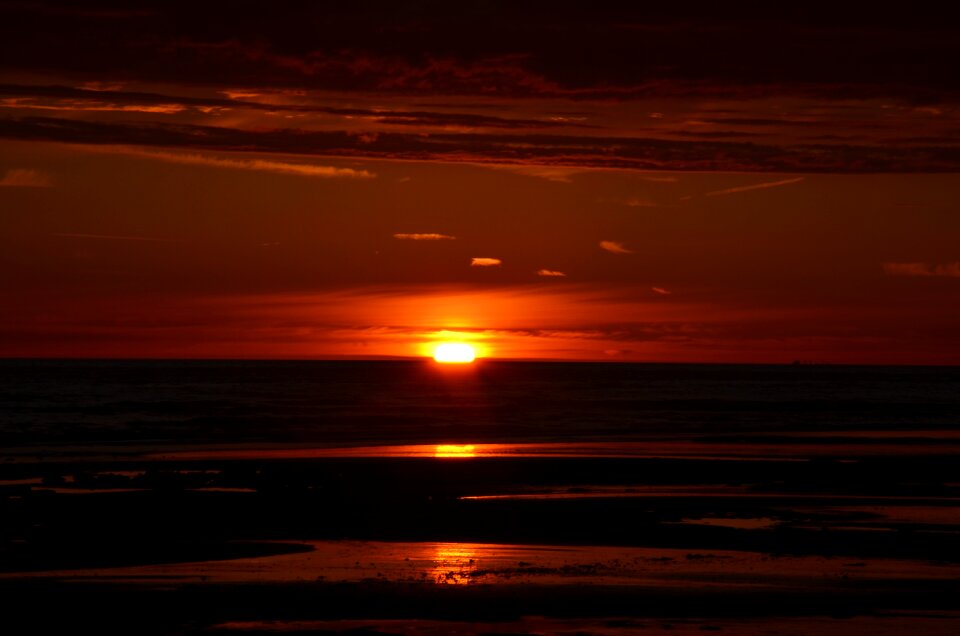 Sky beach evening