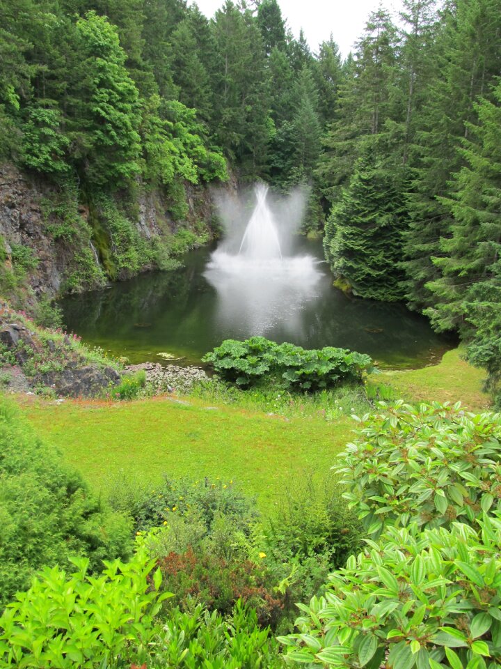 Canada green waterfall