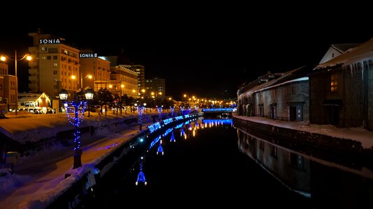 Japan tourist destination otaru canal photo