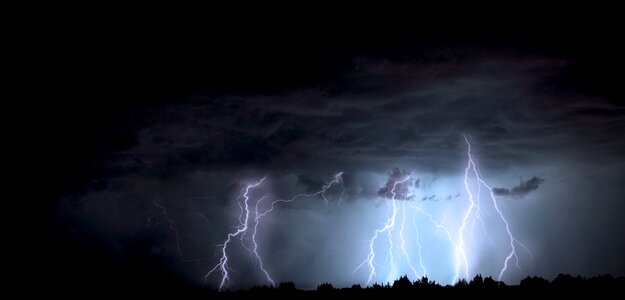 Monsoon lightning storm electricity