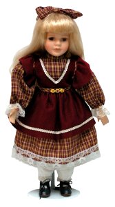 Porcelain doll toy old toy