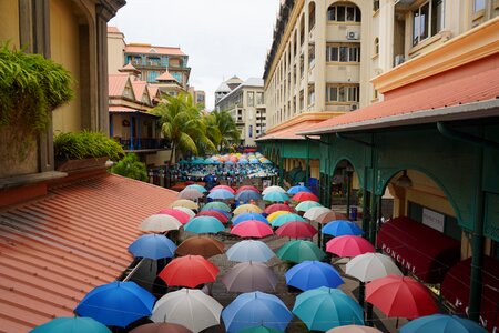 Umbrella color city