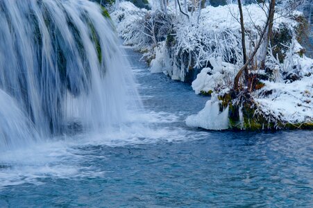 Cold winter stream photo