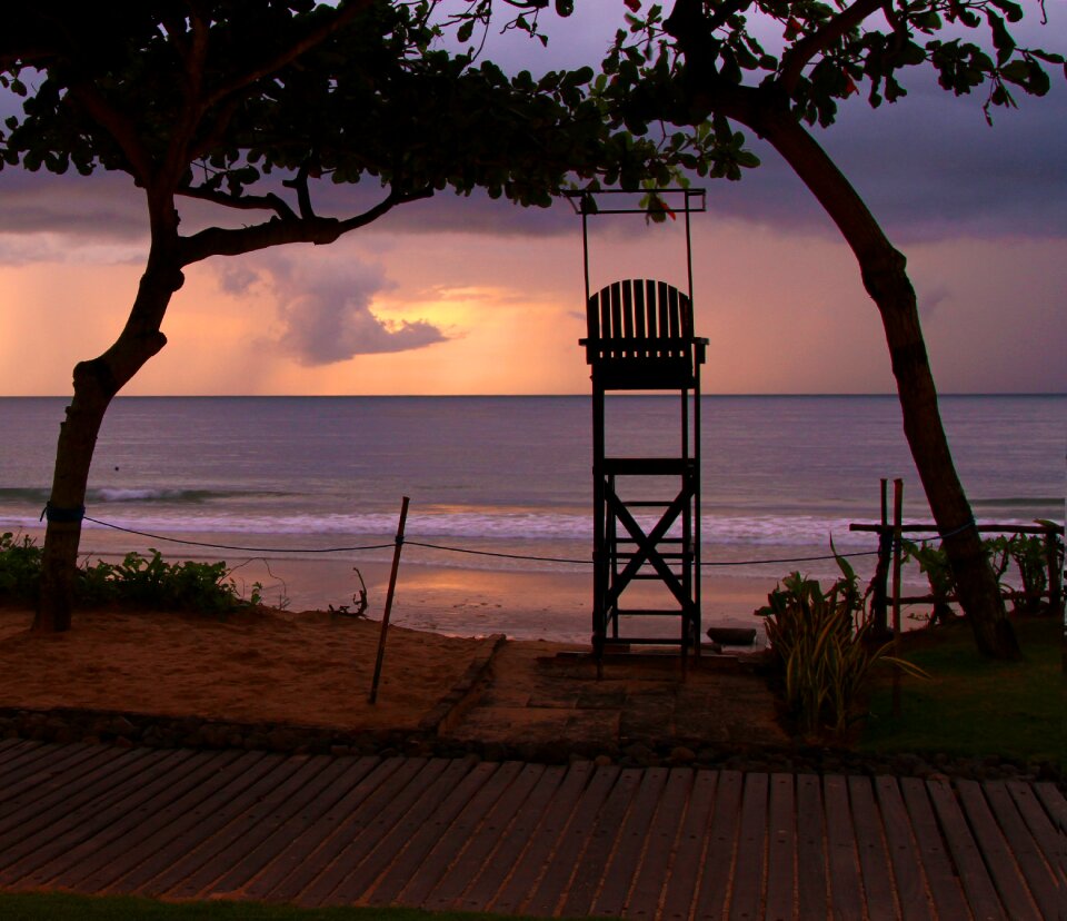 Lifeguard sunset