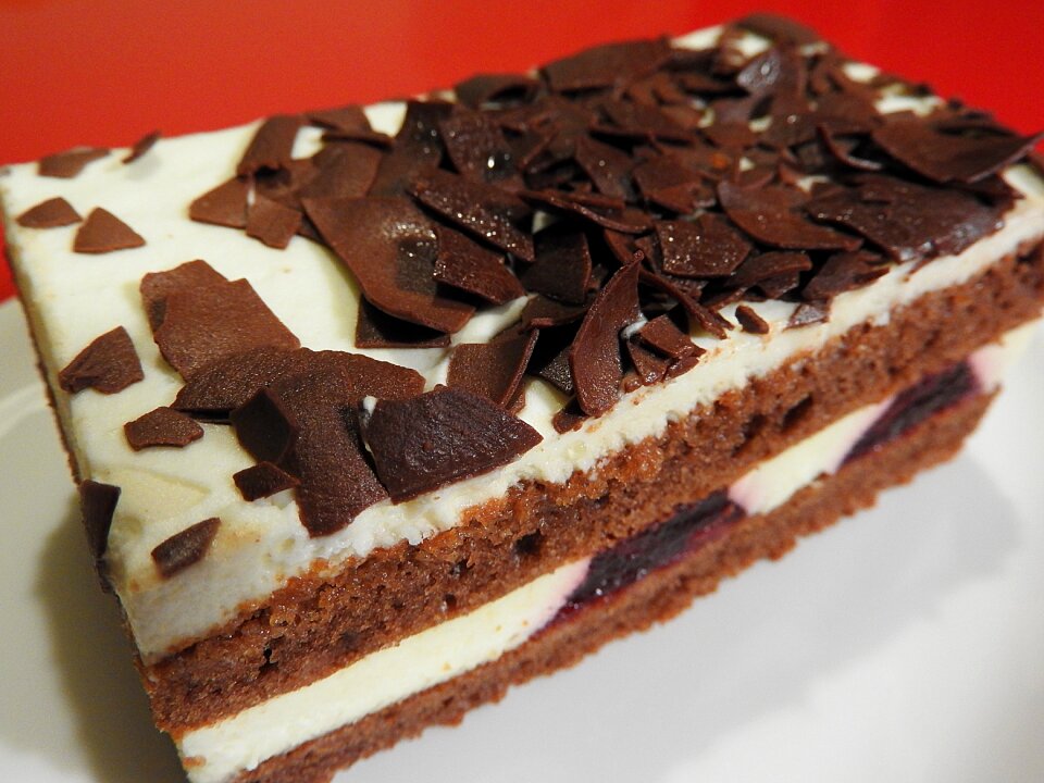 Black forest cake dessert chocolate chips