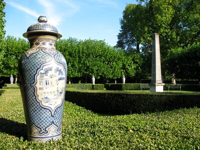 Ancient vases blue faïance photo