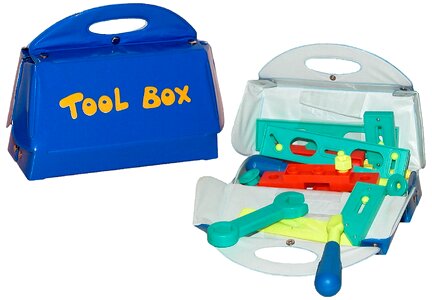 Plastic assembly tool tools to play tool box