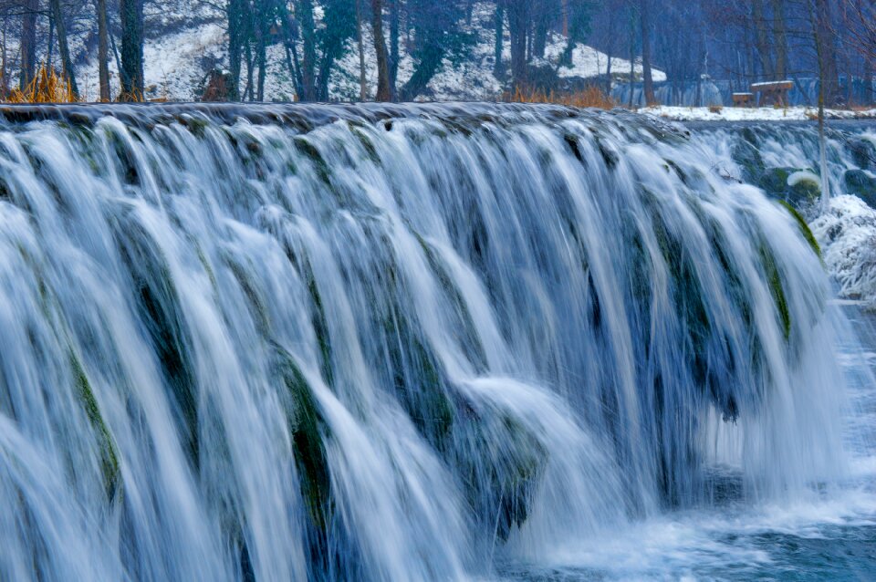 Cold winter stream photo