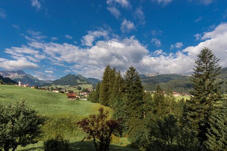 Mountains kleinwalsertal panorama photo