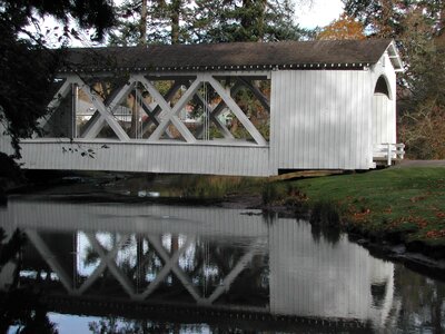 River covered bridge jordan bridge