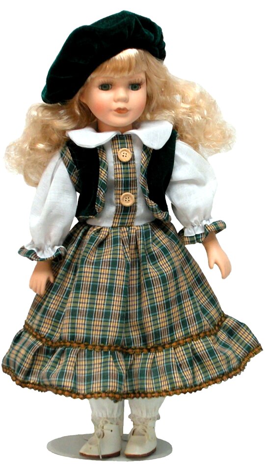 Porcelain doll toy old toy