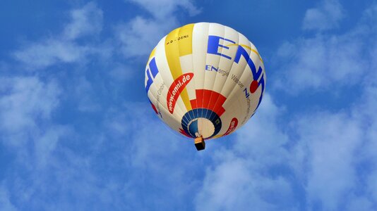 Colorful clouds airship
