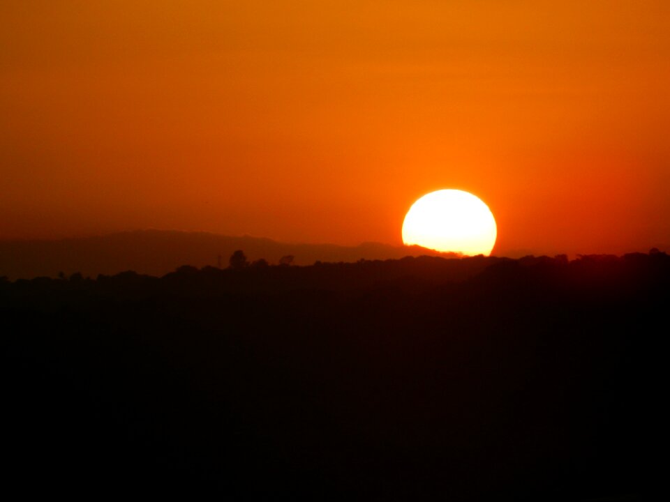 Eventide orange sunset horizon