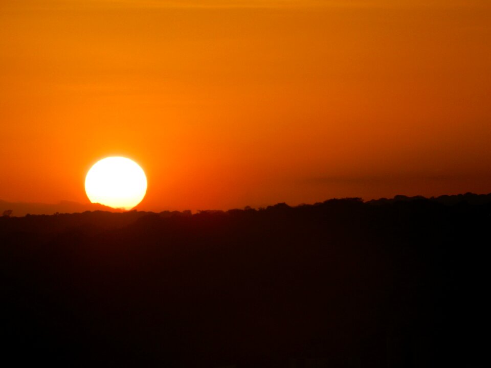 Eventide orange sunset horizon photo
