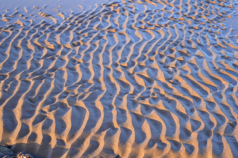 Wave textured landscape