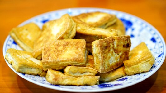 Chinese food tofu fried tofu