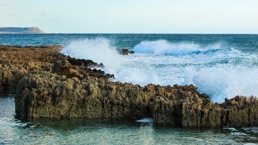 Spray rocks photo