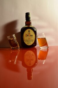 Liquor highlights bottle
