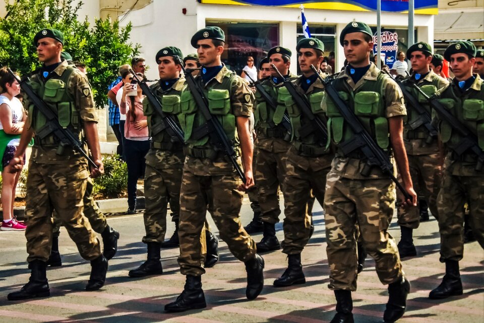 Uniform brown army
