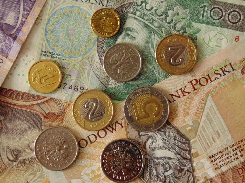 Coins currency poland
