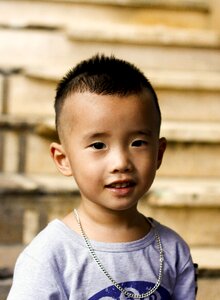 Viet nam child portrait photo