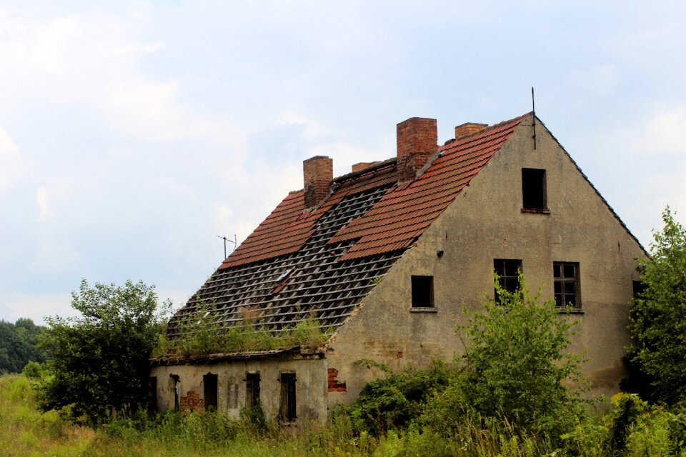 Broken decay old building
